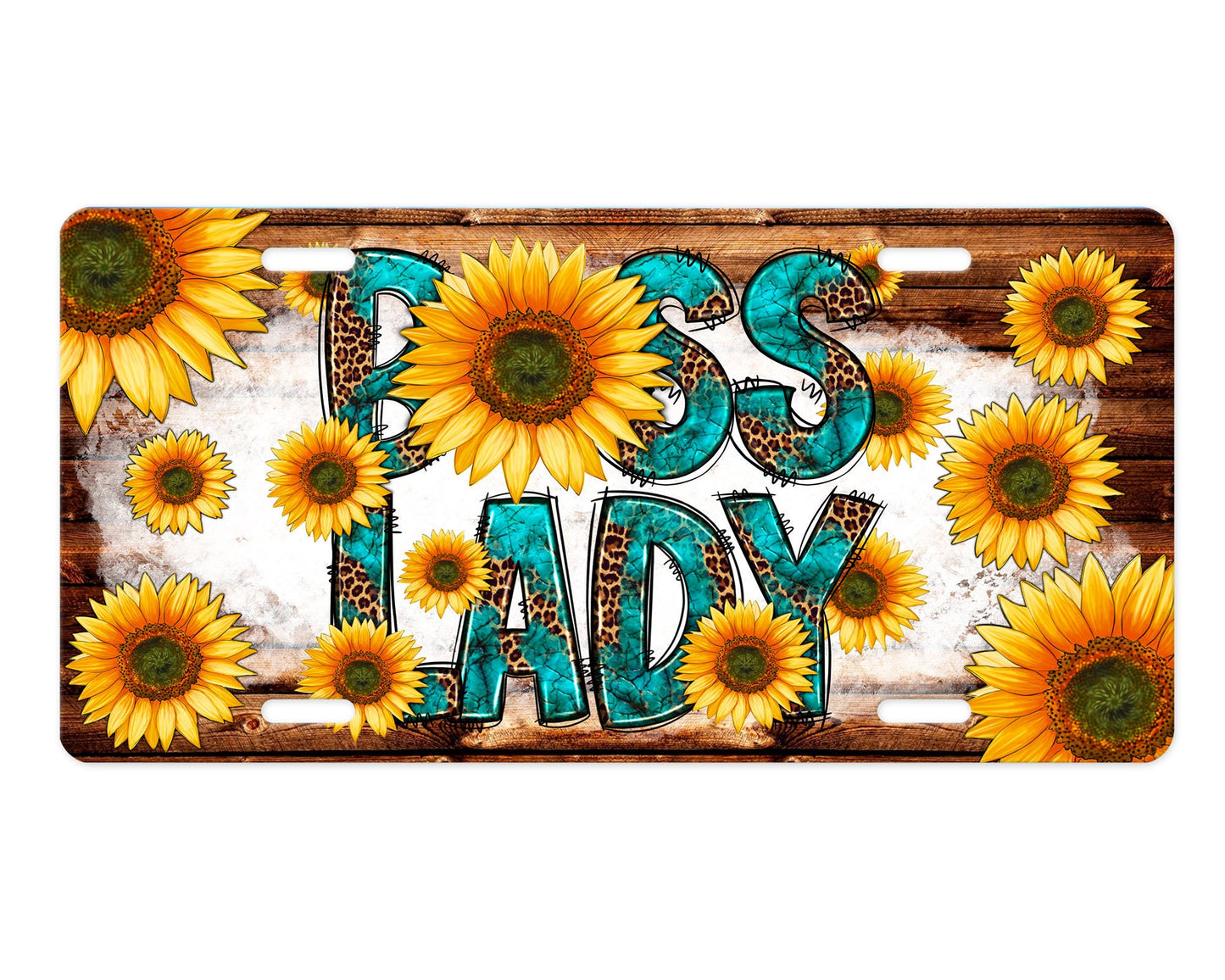 Boss Lady Aluminum Front License Plate