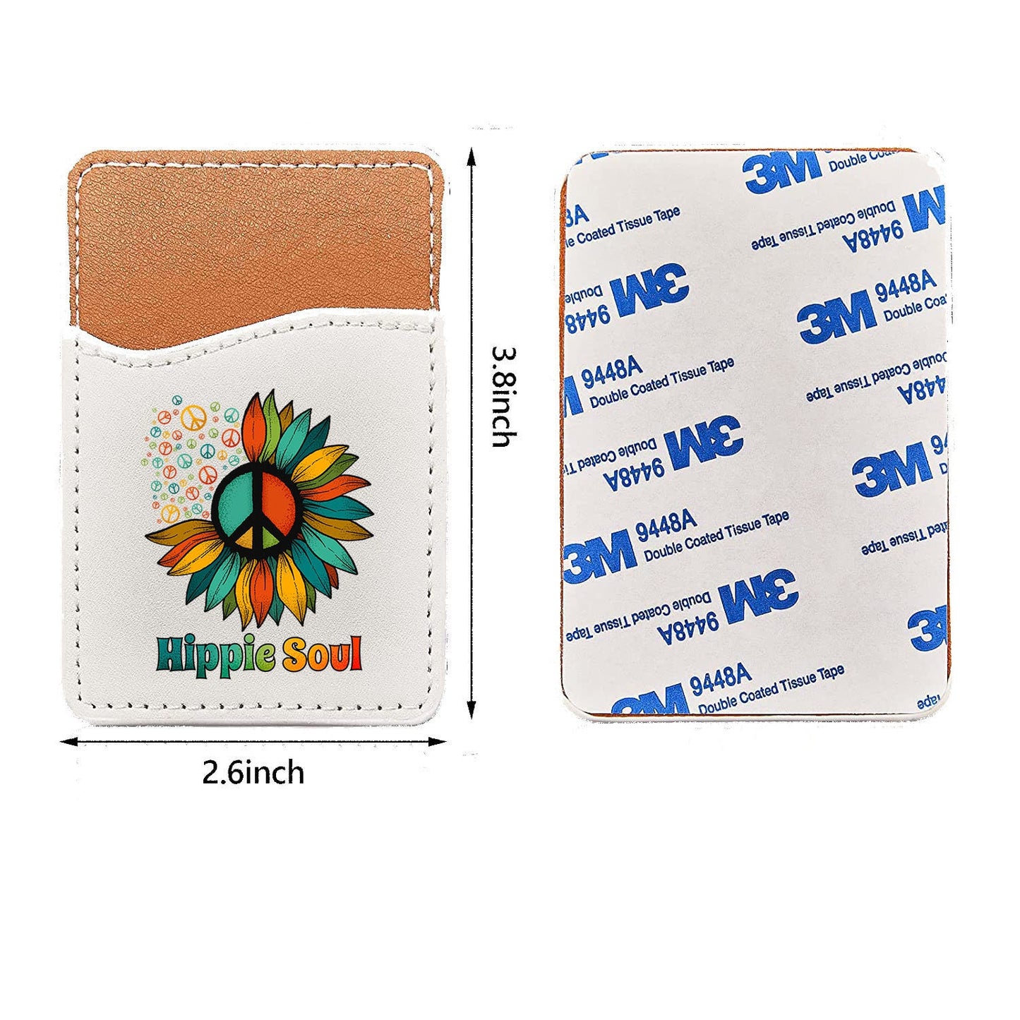 Titular de la tarjeta de crédito de la cartera del teléfono del girasol del alma hippie