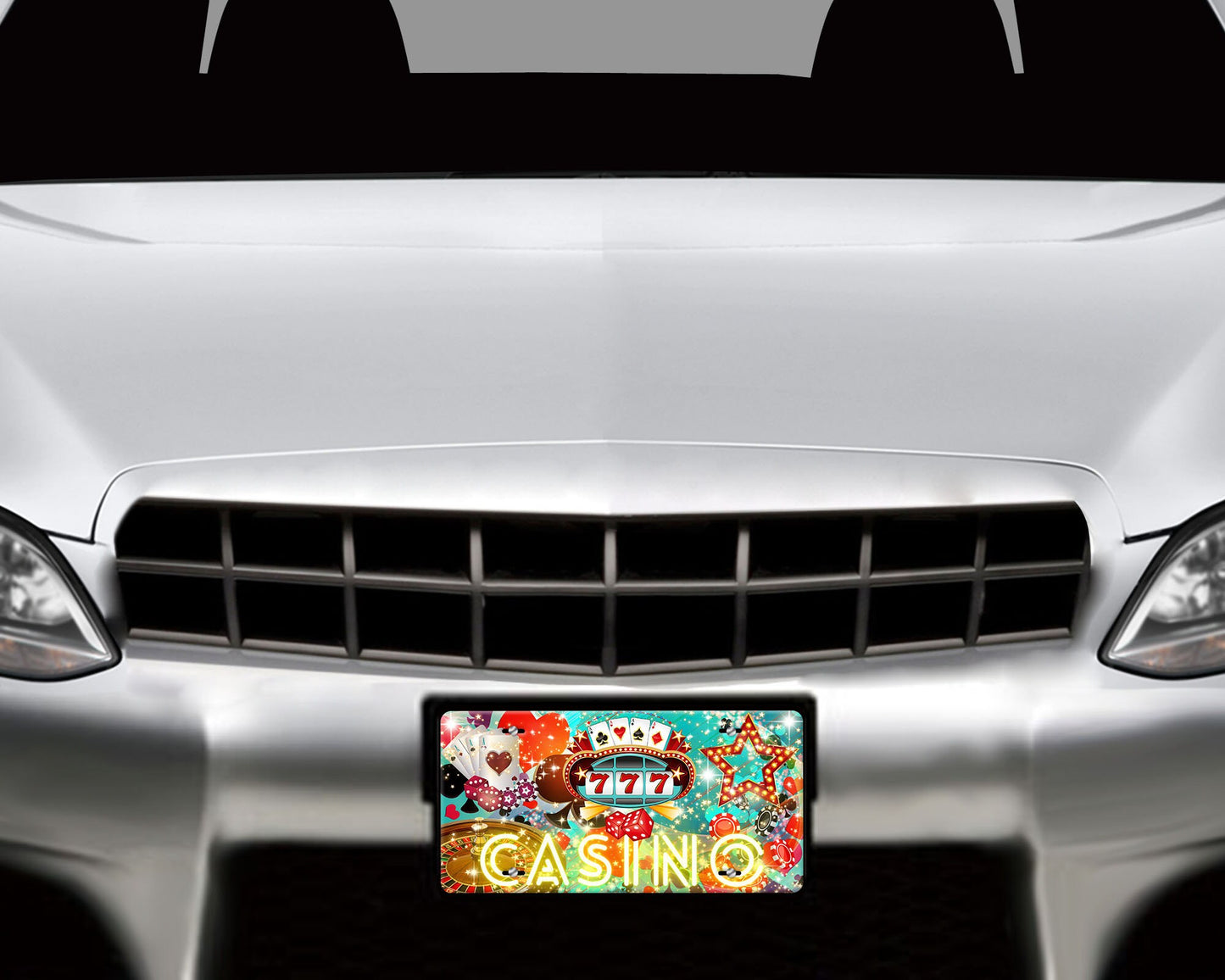 Casino Aluminum Front License Plate