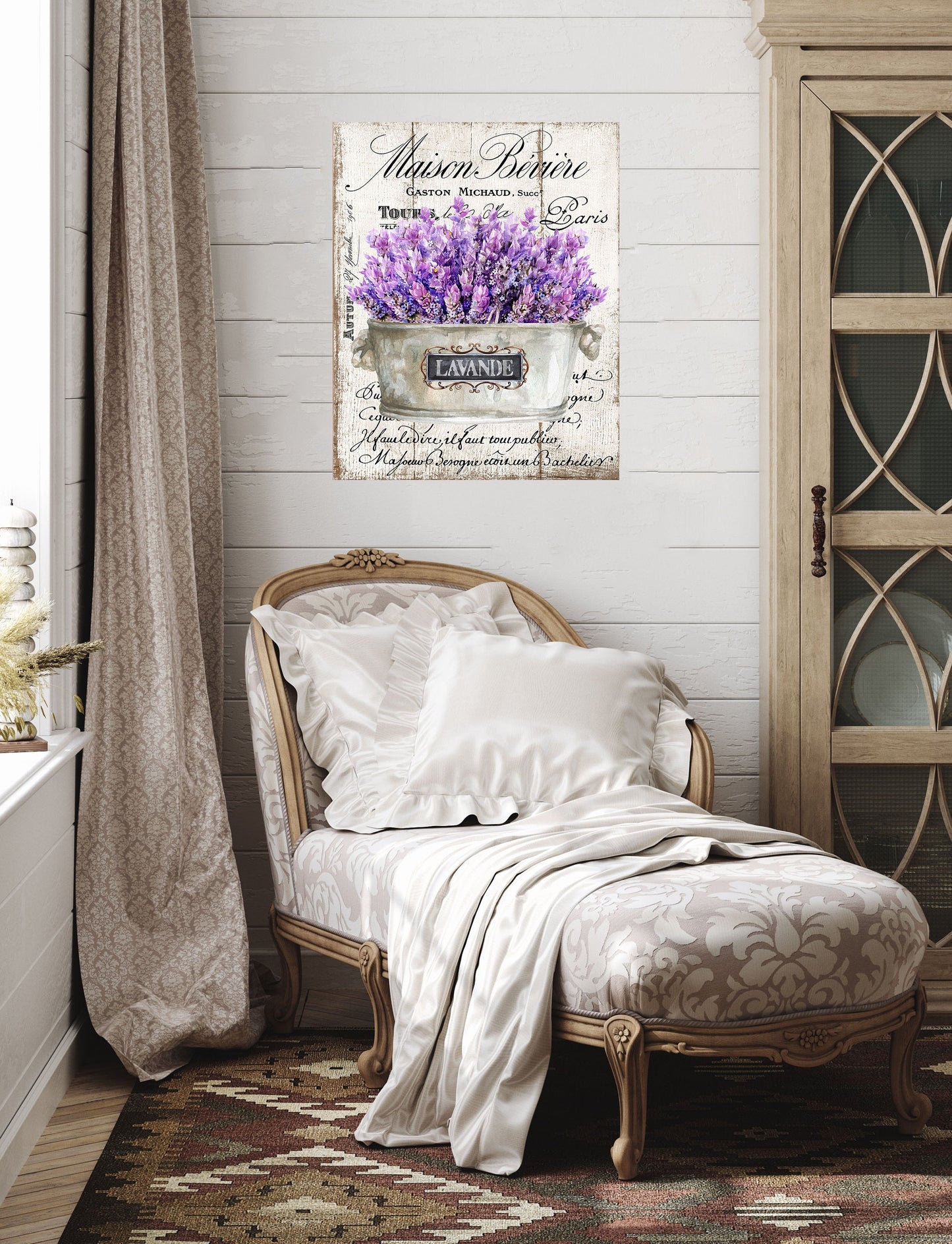 16x20 French Lavender Wall Art Canvas Print