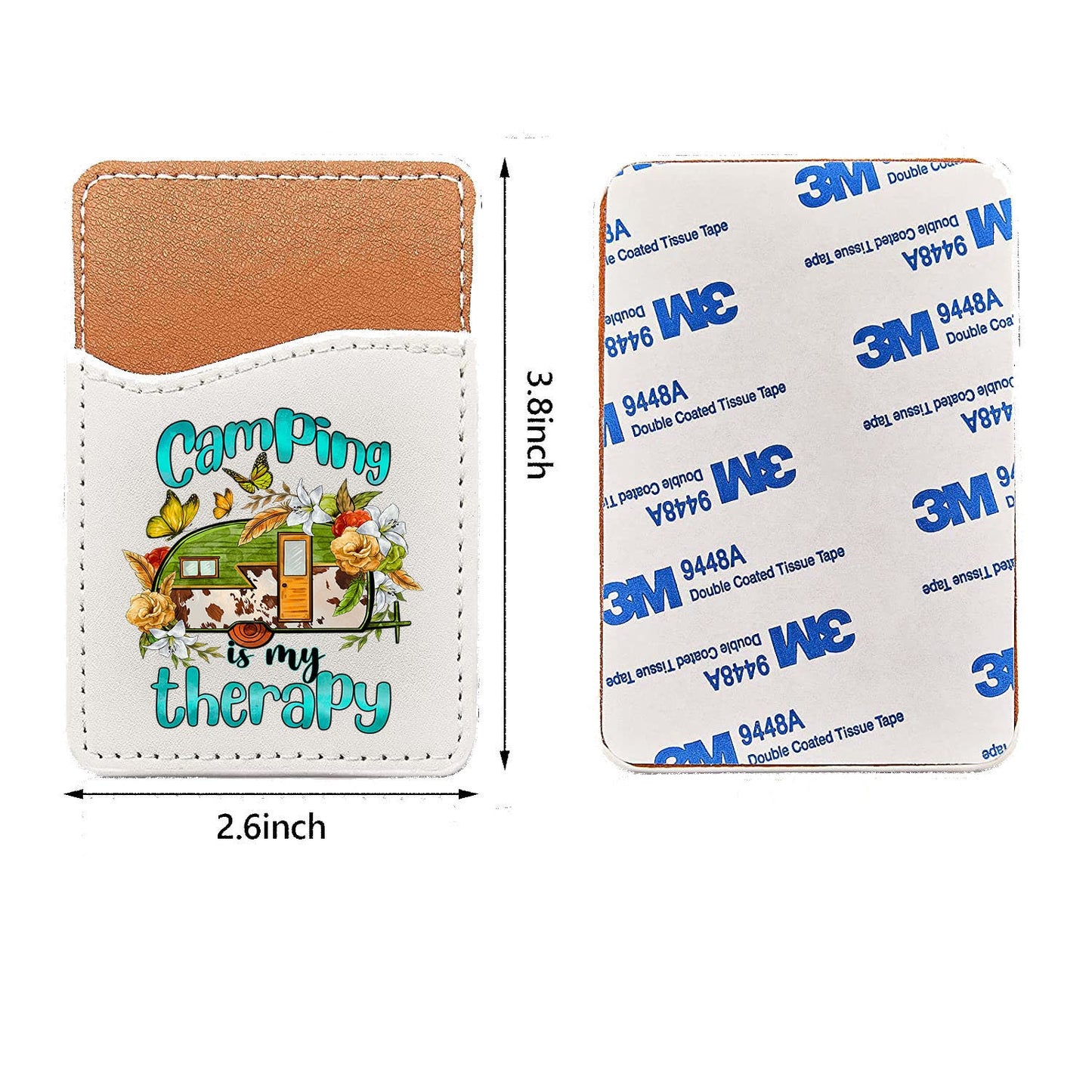 Camping is My Therapy Phone Wallet Credit Card Holder