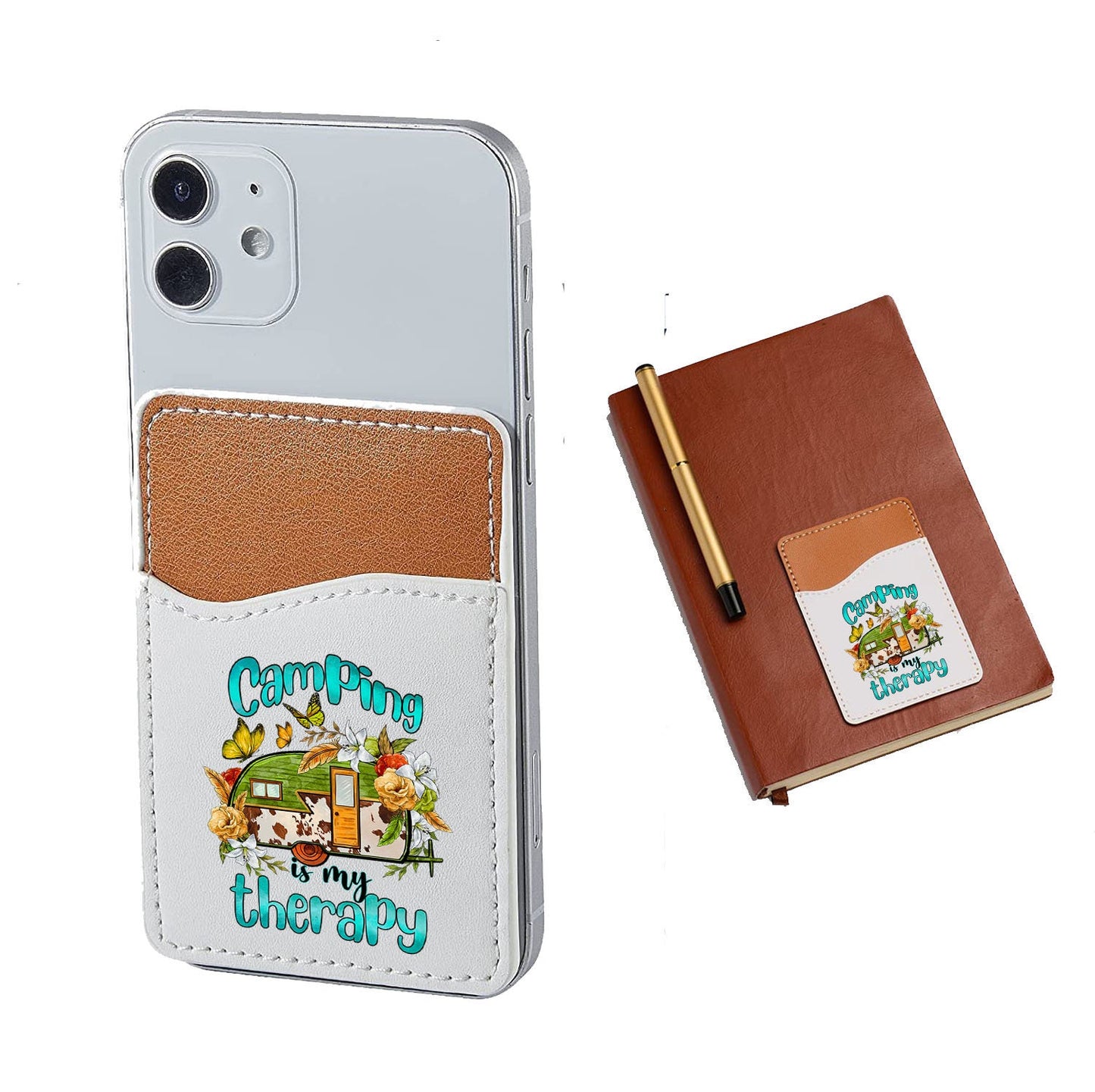 Camping is My Therapy Phone Wallet Credit Card Holder