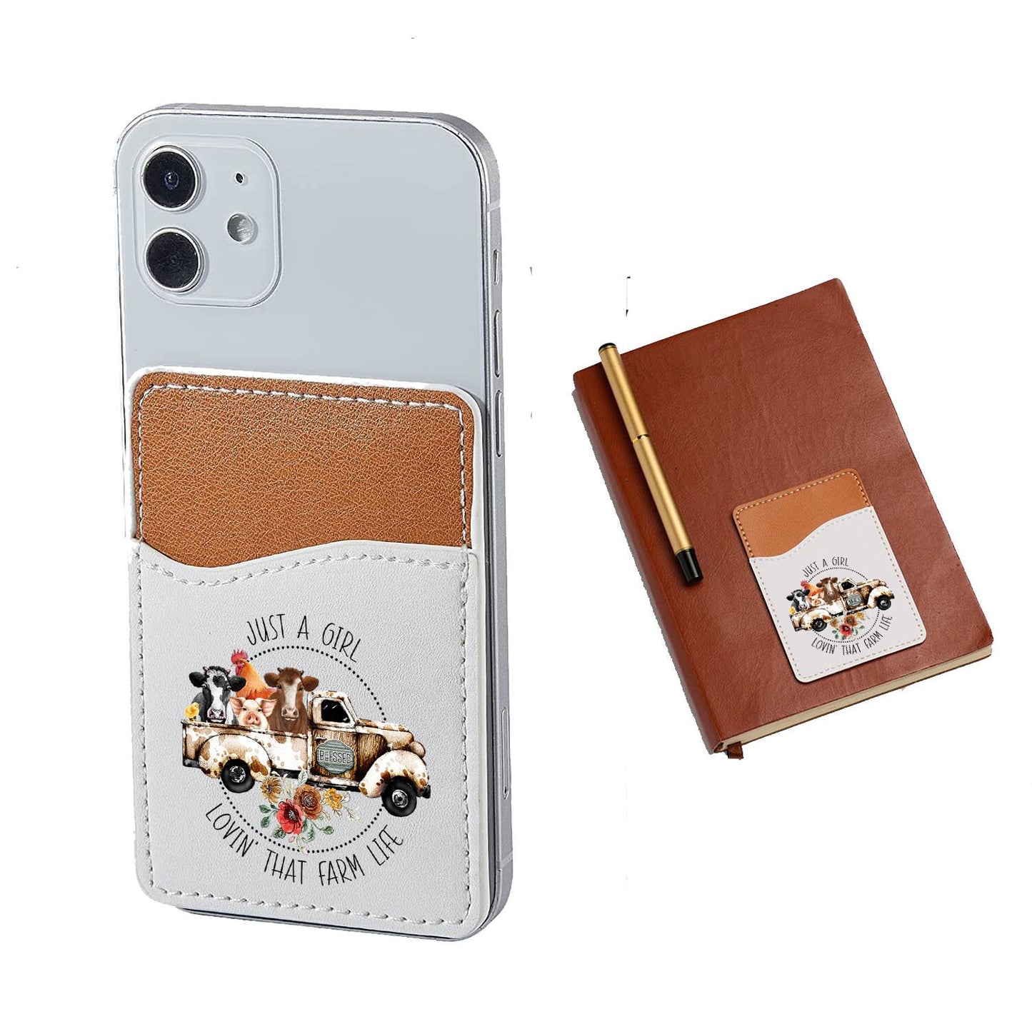 Just a Girl Who Lovin' that Farm Life Phone Wallet Credit Card Holder