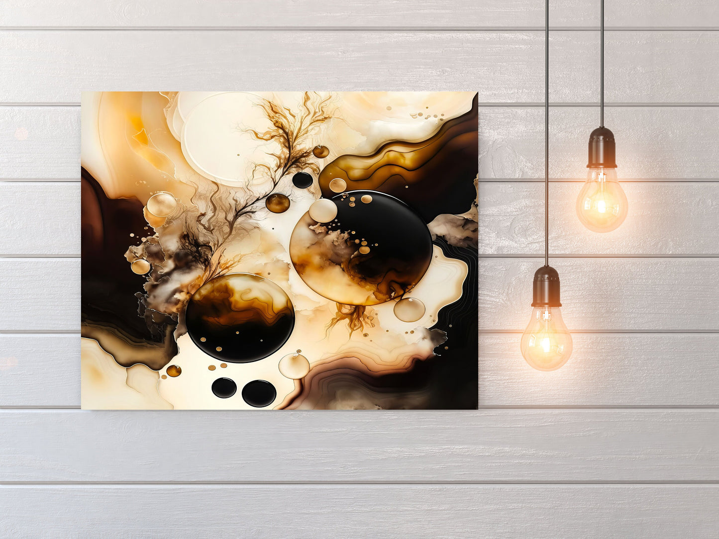 16x20 Abstract Neutral Wall Art Canvas Print