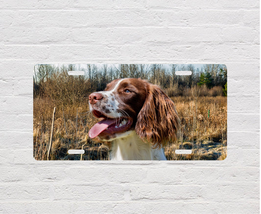 Hunting Dog Pet Lovers Dog Aluminum Vanity License Plate Car Accessory Decorative Front Plate