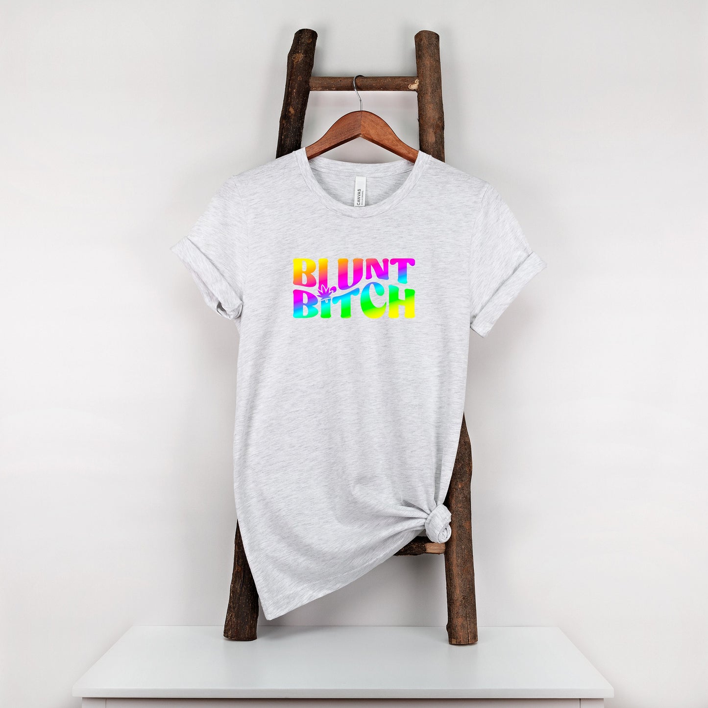 Blunt Bitch T Shirt, Graphic Tee, Marijuana Weed, Tshirt, 100% Cotton Black White or Gray