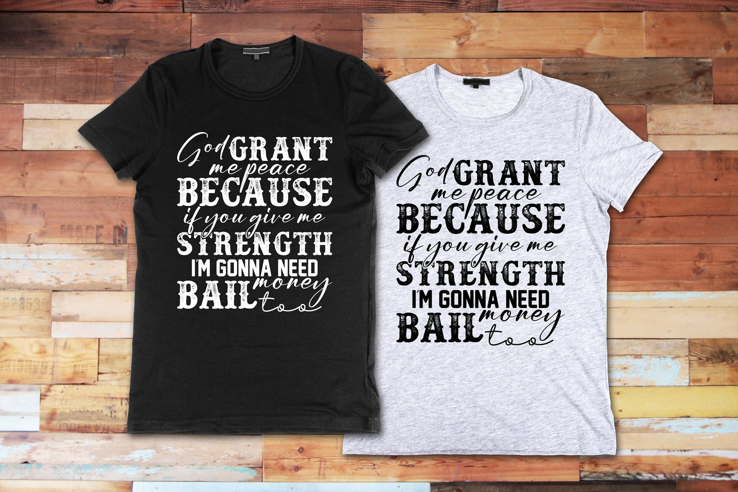 God Grant Me Peace T Shirt, Graphic Tee, Peace, Bail Money, Tshirt, 100% Cotton Black White or Gray