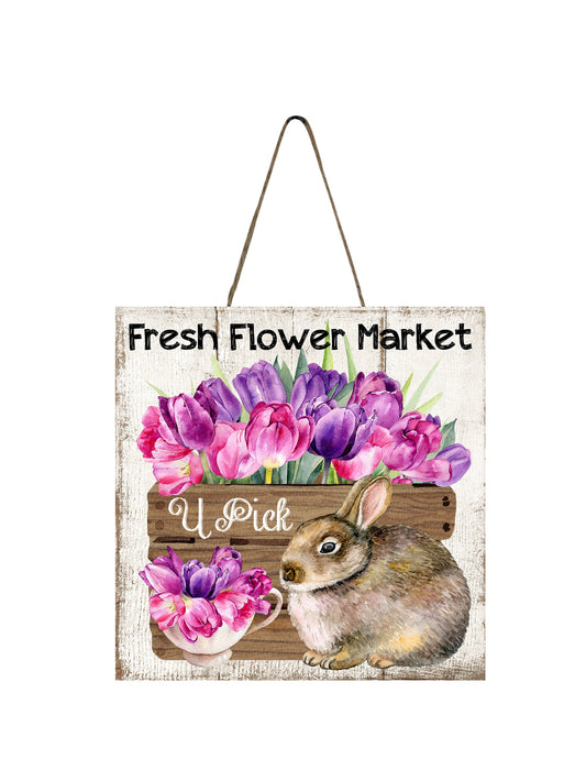 Tulips You Pick Printed Handmade Wood  Mini Sign, Tier Tray Decor, Farmhouse Sign, Spring Decor