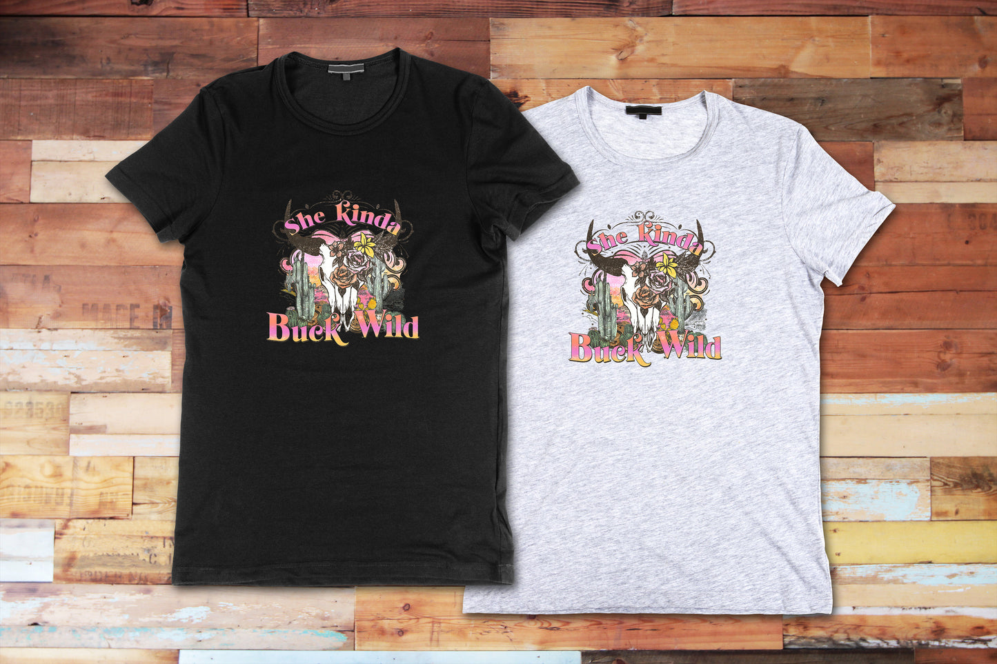 She Kinda Buck Wild Tshirt, T Shirt Positive Affirmation Tshirt, Graphic T's  100% Cotton Black White or Gray, Tee, Motivational,