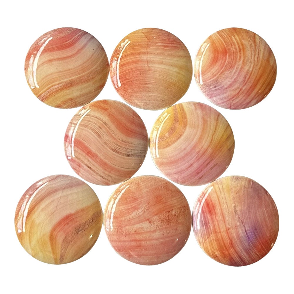 Set of 8 Rose Gold Cabinet Knobs, Drawer Knobs and Pulls, Modern Decor, Marble swirl pattern