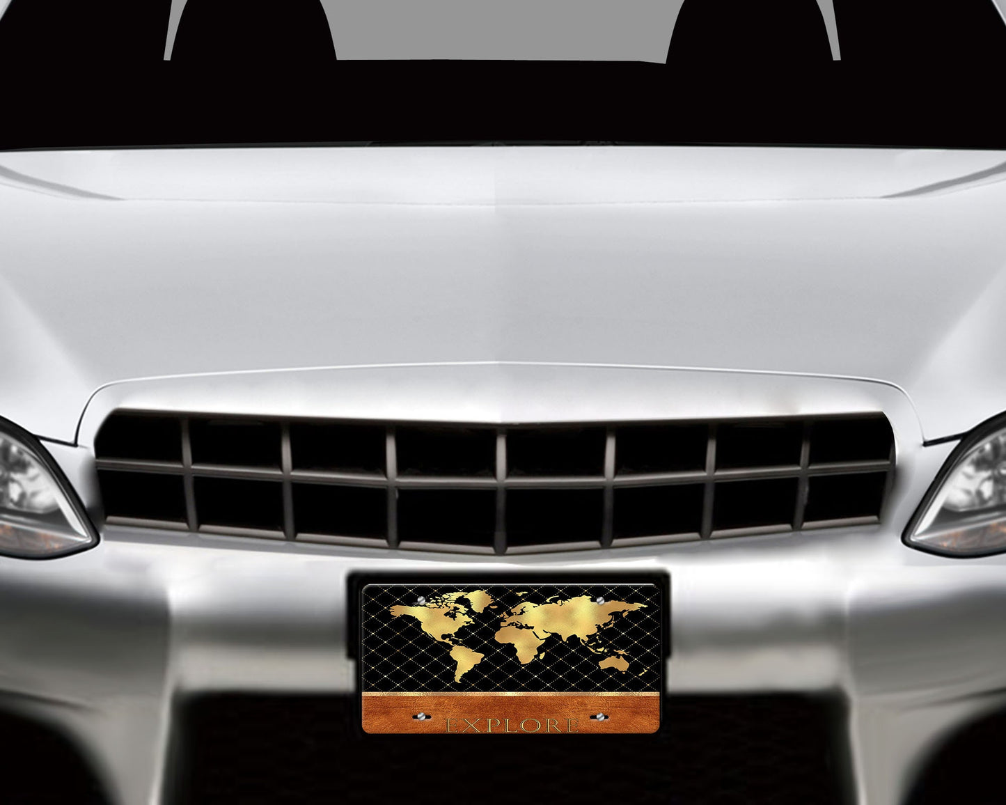 Explore the World Aluminum Front License Plate, Car Accessory, Vanity Plate