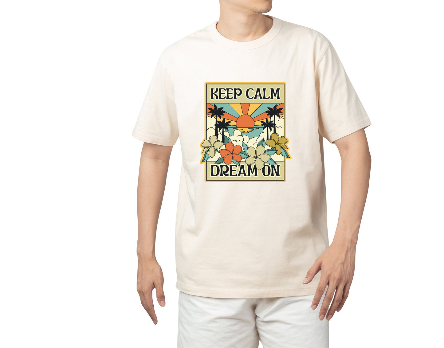 New Release Retro Graphic Keep Calm Dream On T Shirt, Tshirt, Graphic T's  100% Cotton Tee,