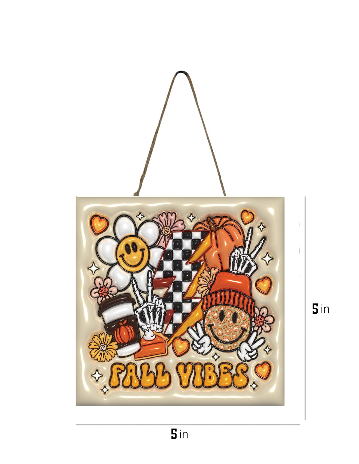 New Releases Fall Vibes Hanging Wall Mini Sign Wood Home Decor, Door Hanger, Wreath Sign
