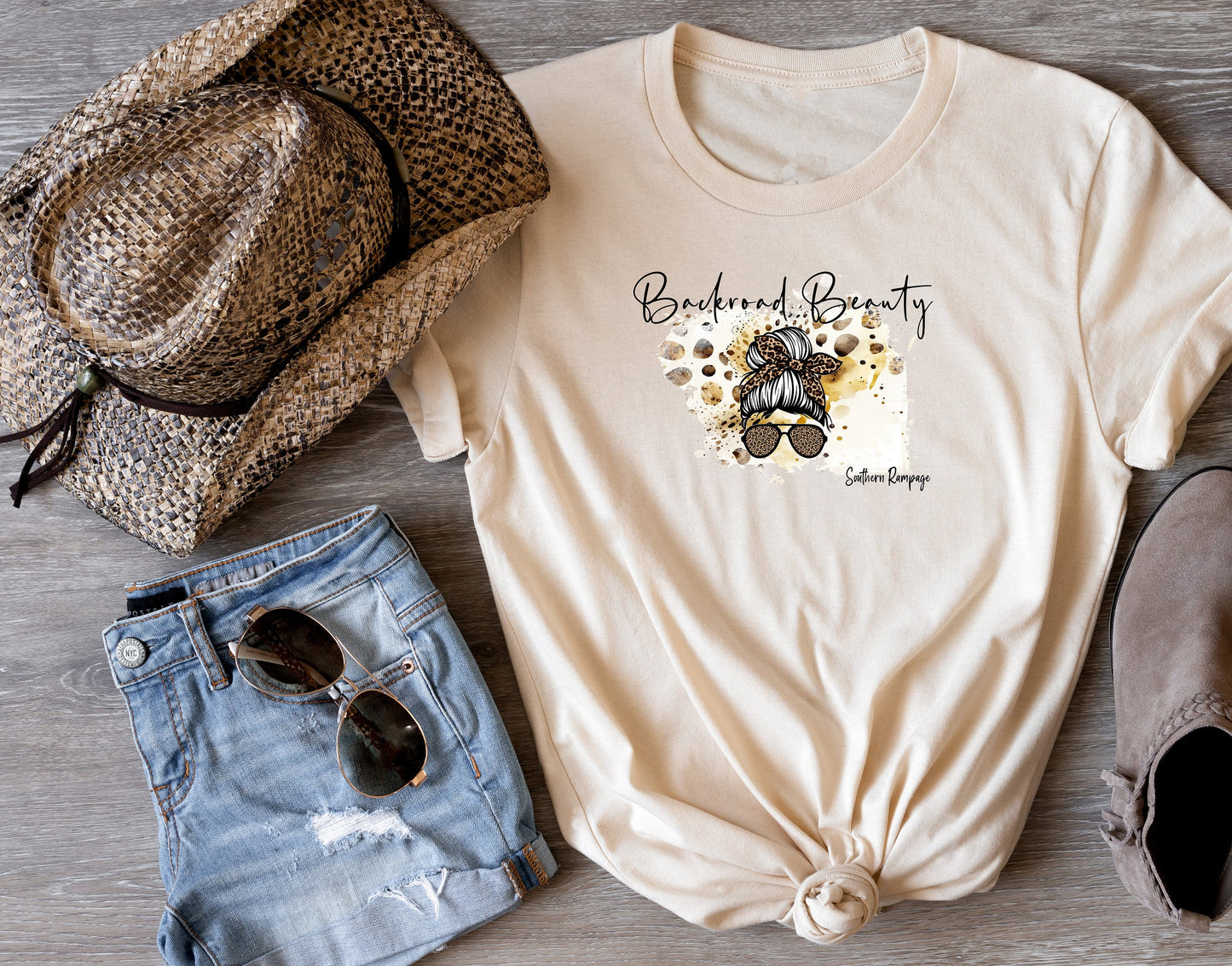 New Release Backroads Beauty T Shirt, Tshirt, Graphic T's  100% Cotton Tee, Motivational, Western, Country Girl