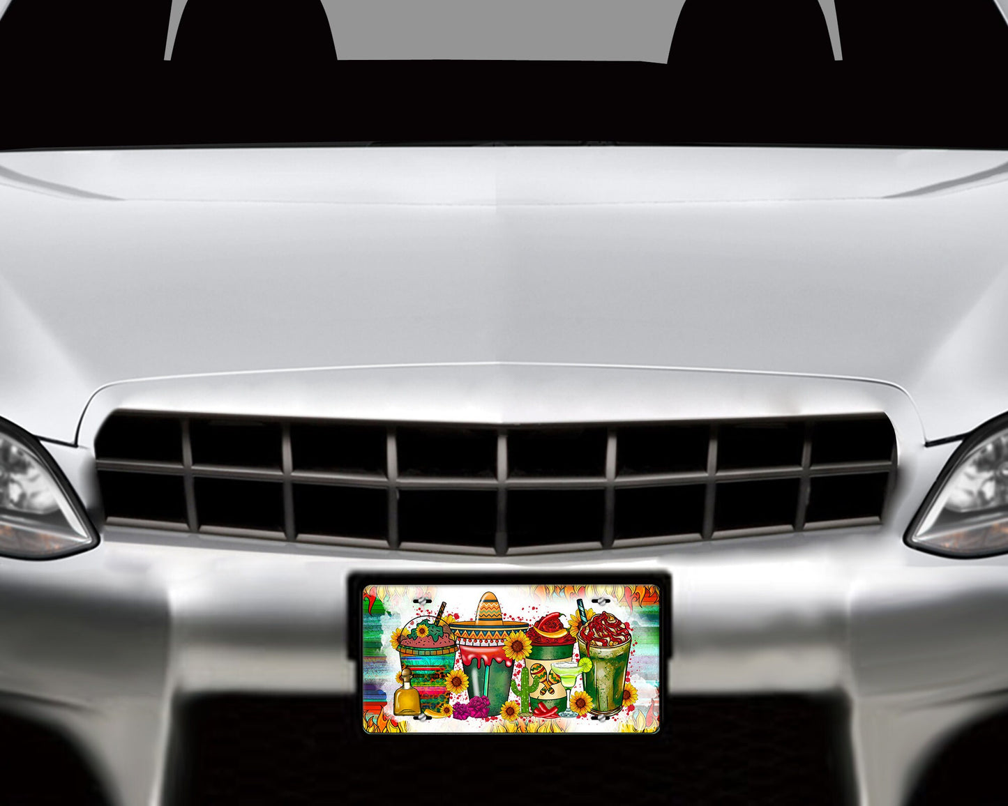 New Release Mexican Coffee Aluminum Vanity License Plate Car Accessory Decorative Front Plate