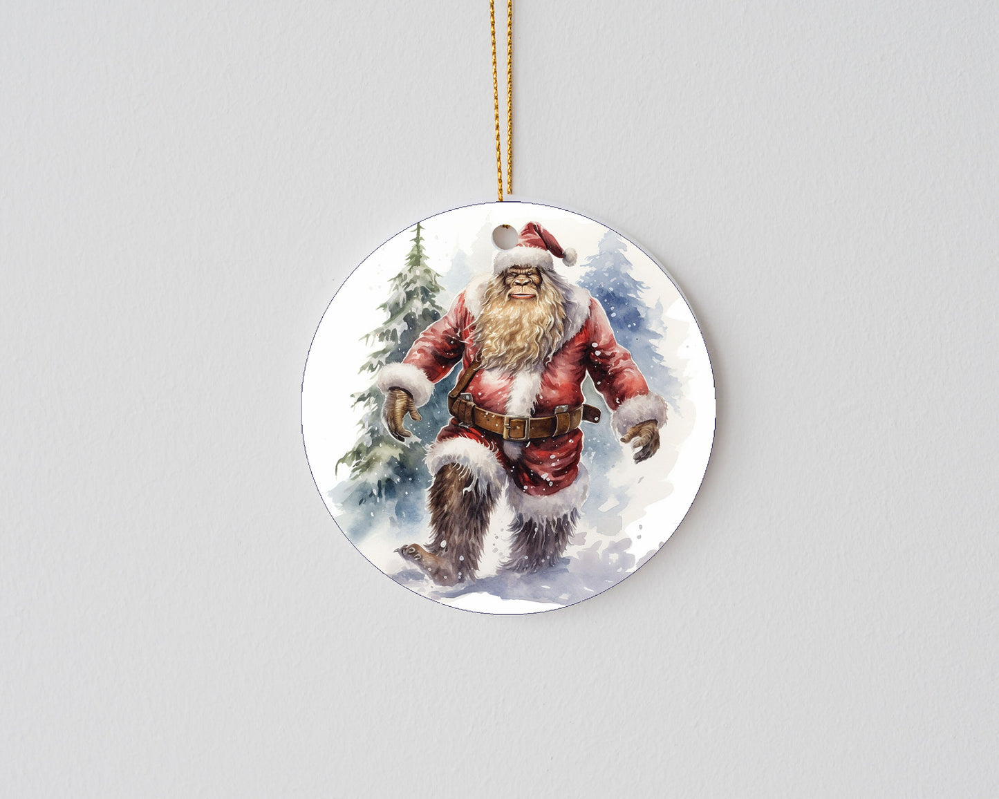 New Releases Christmas Ornament, Bigfoot Santa Ceramic Christmas Ornament, Christmas Decorations