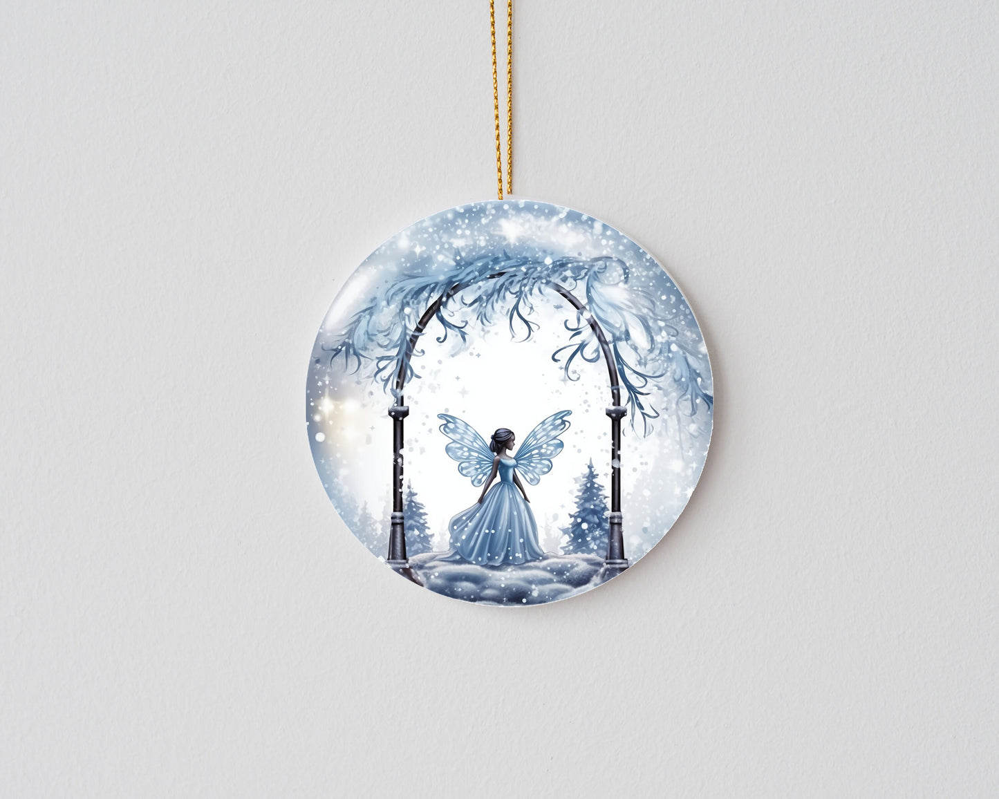 New Release Christmas Ornament, Blue Christmas Angel Ceramic Christmas Ornament