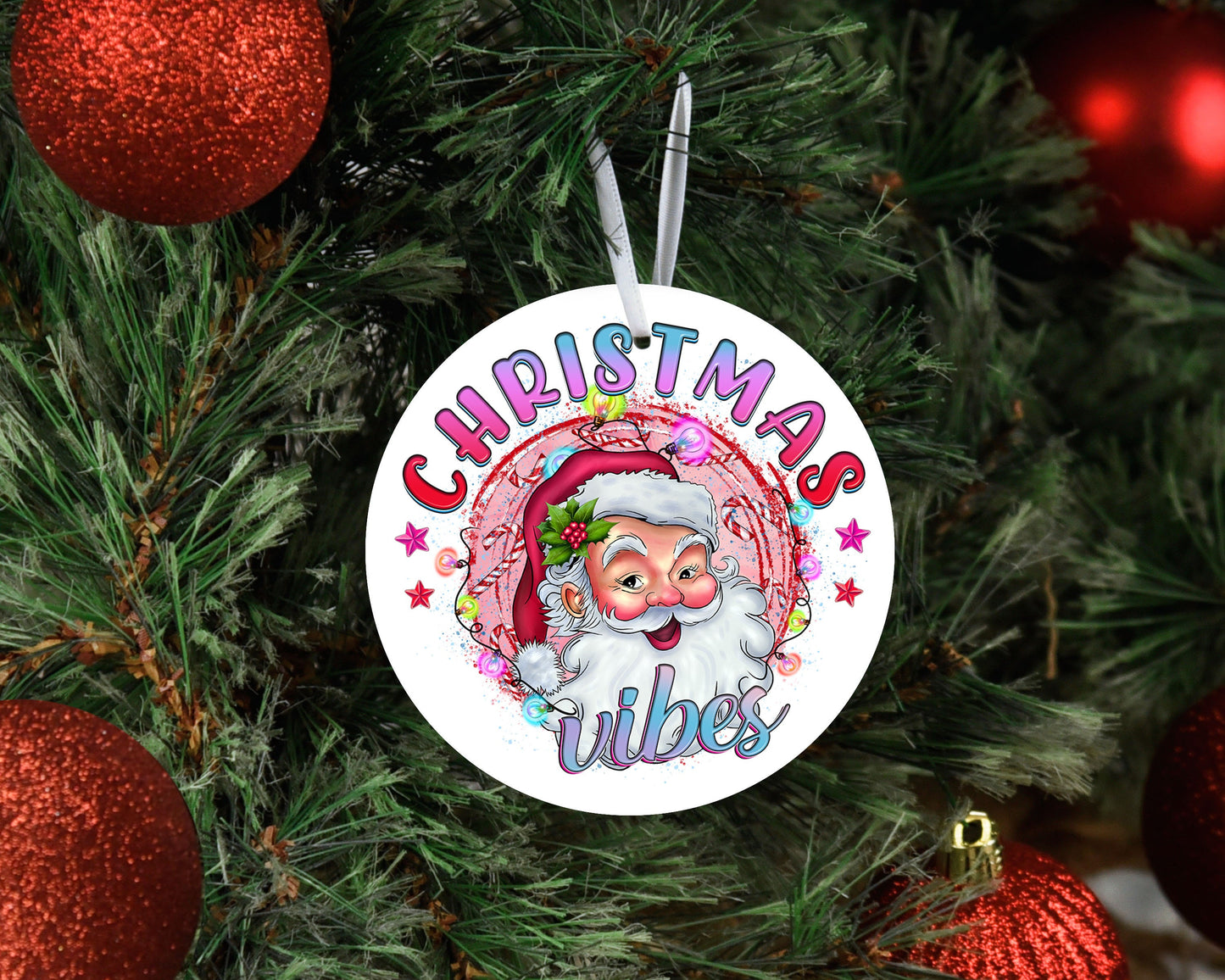 New Releases Christmas Ornament, Christmas Vibes Ceramic Christmas Ornament, Christmas Decorations