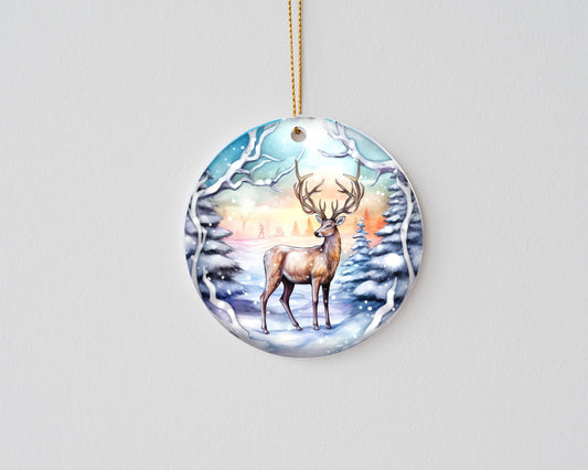 New Release Christmas Ornament, Christmas Bauble Deer Ceramic Christmas Ornament