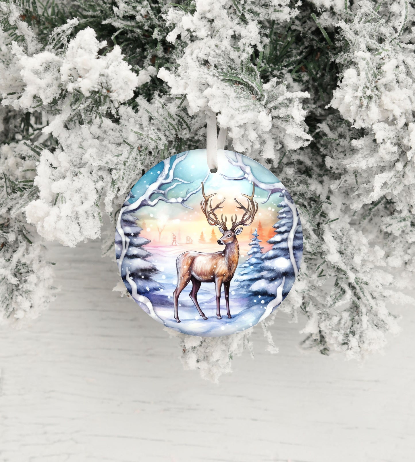 New Release Christmas Ornament, Christmas Bauble Deer Ceramic Christmas Ornament