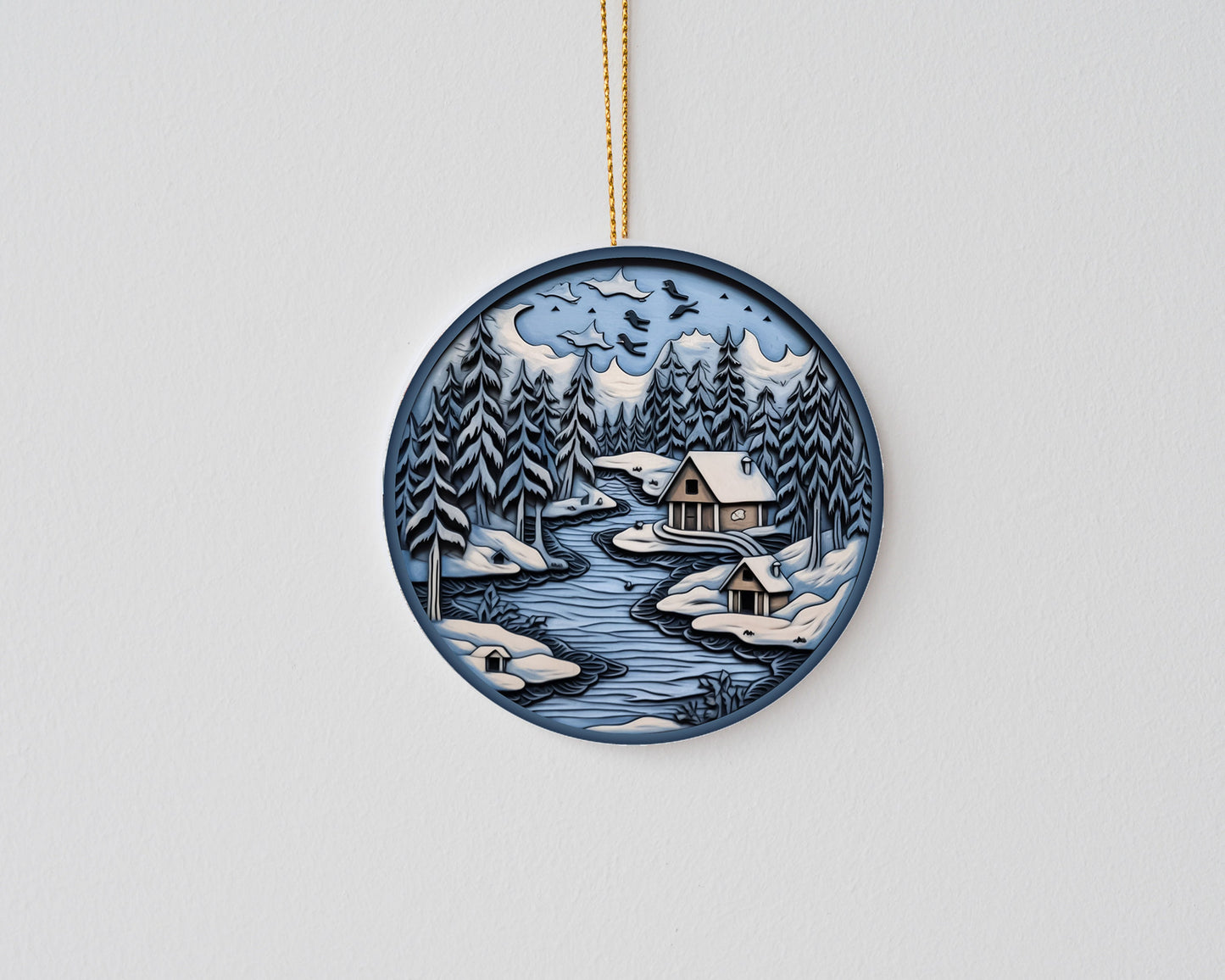New Release Christmas Ornament, Christmas Lake Ceramic Christmas Ornament