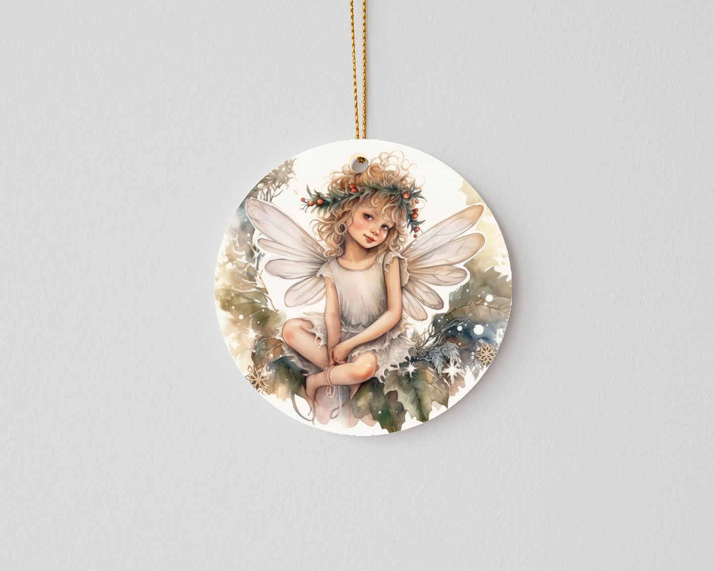 New Release Christmas Ornament, Sweet Christmas Fairy Ceramic Christmas Ornament