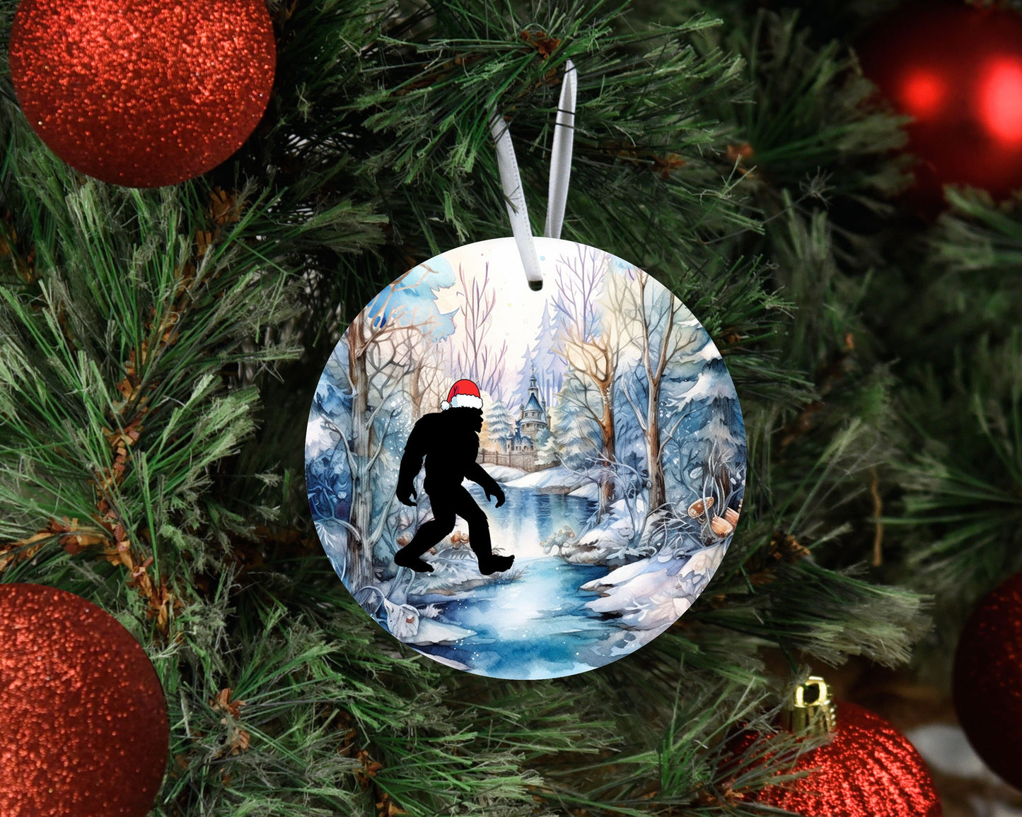 New Release Christmas Ornament, Fairy Forest Bigfoot Ceramic Christmas Ornament