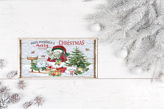 New Release Snowman Have a Merry Little Christmas Wall Decor, Christmas Sign,  Printed Handmade Wood Sign, Wreath Sign, Door Hanger