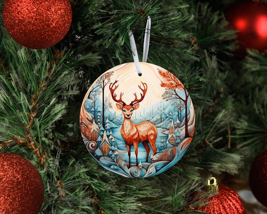 New Release Christmas Ornament, Christmas Deer Ceramic Christmas Ornament