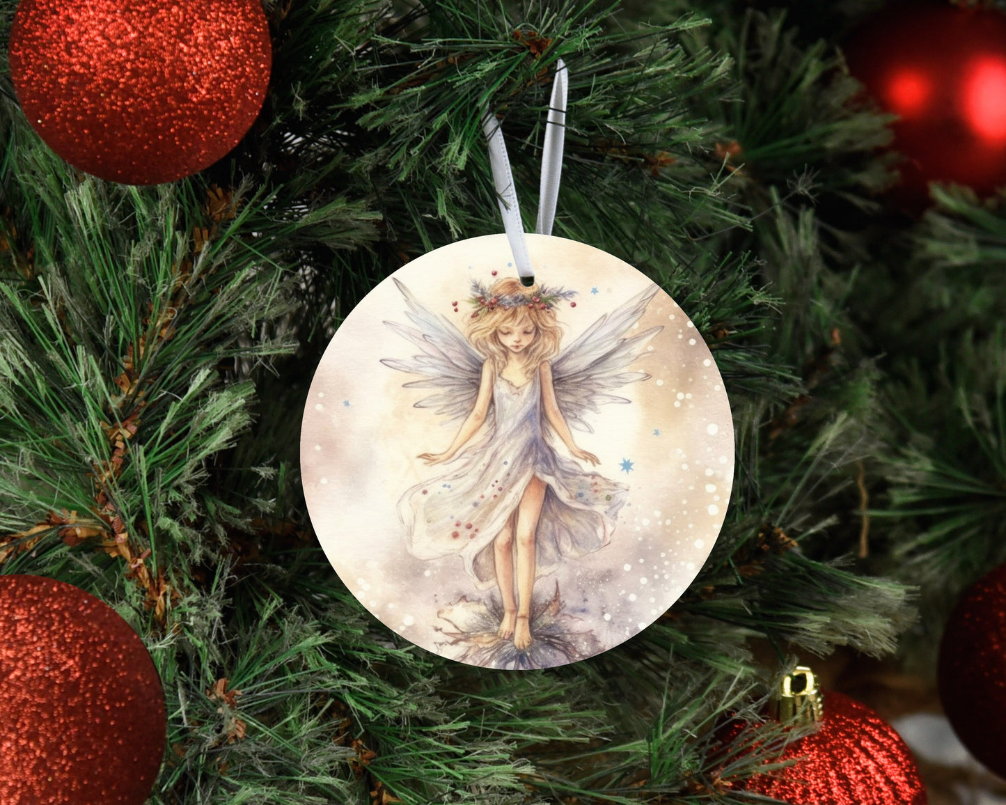 New Release Christmas Ornament, Christmas Fairy #4 Ceramic Christmas Ornament