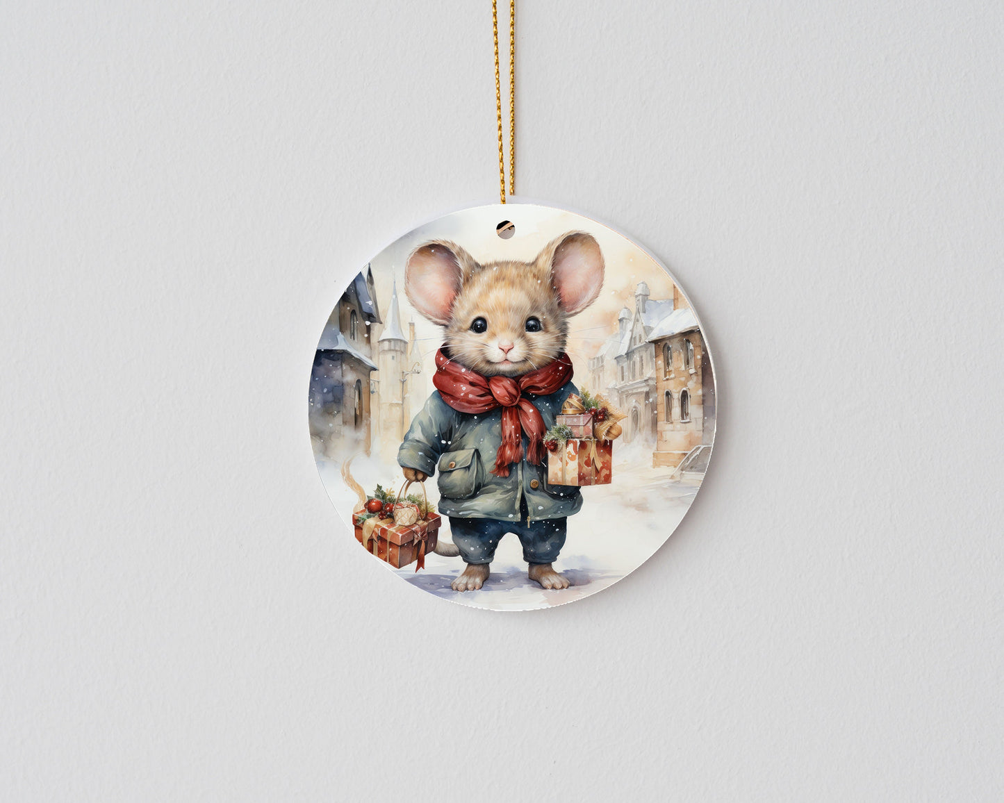 New Release Christmas Ornament, Christmas Mouse Ceramic Christmas Ornament