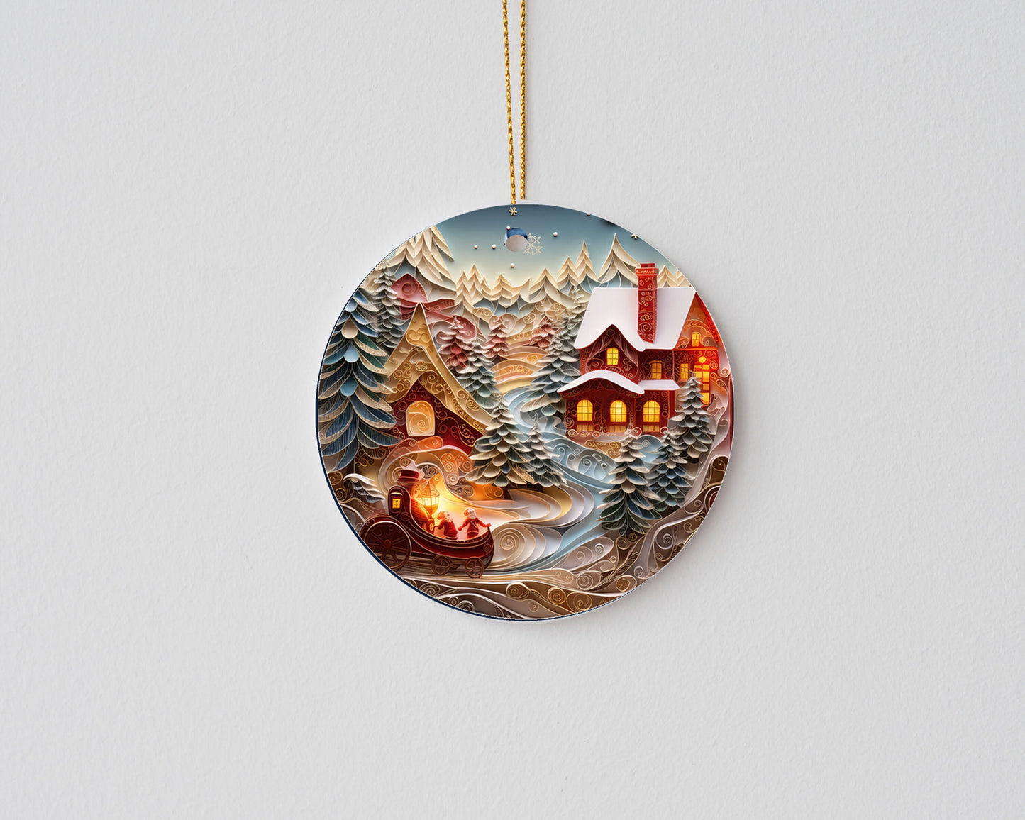 New Release Christmas Ornament, Christmas Town Ceramic Christmas Ornament