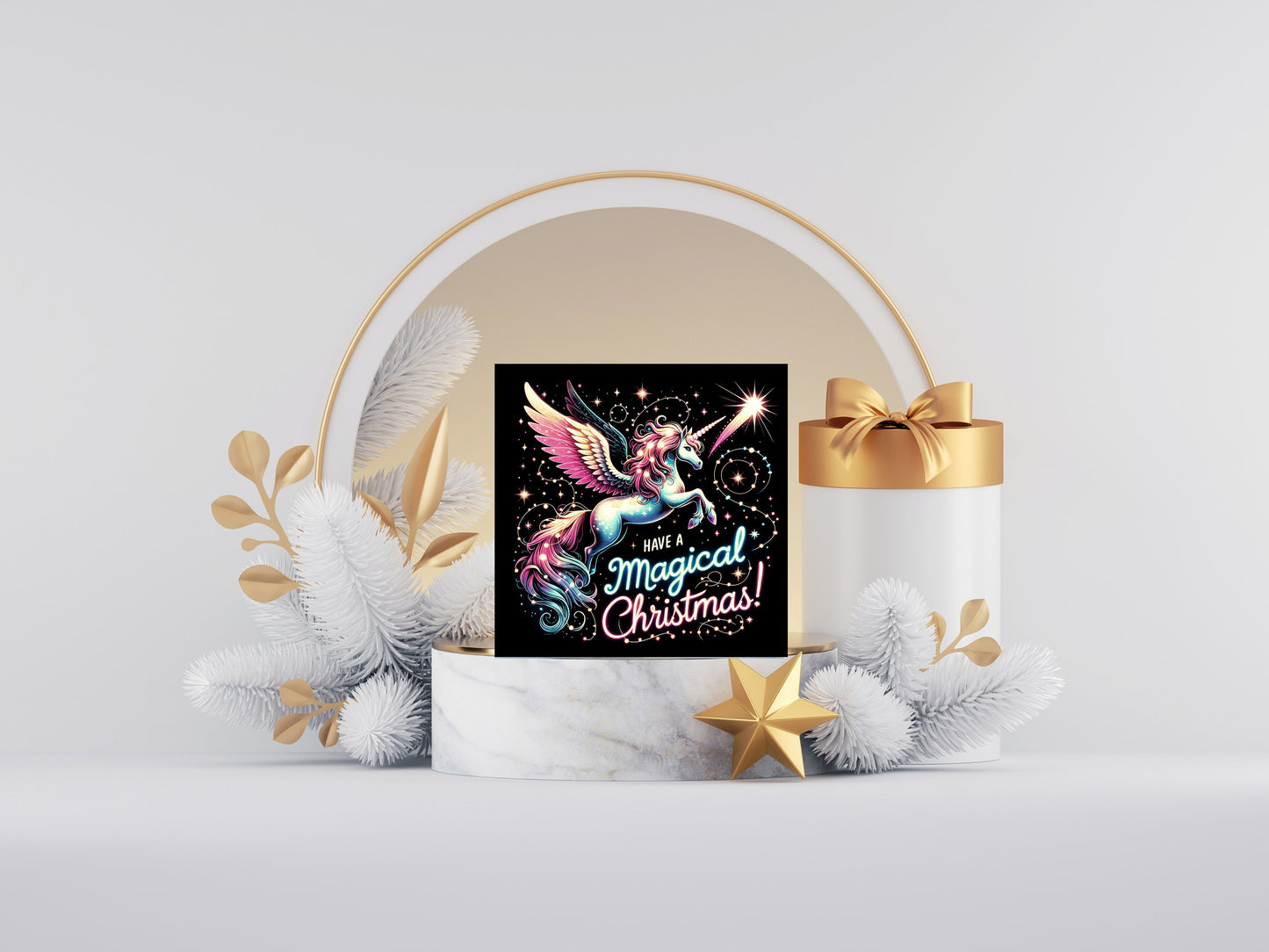 New Release, Christmas Ornament, Unicorn Have a Magical Christmas, Tier Tray Decor, Wreath Sign, Mini Sign, Door Hanger