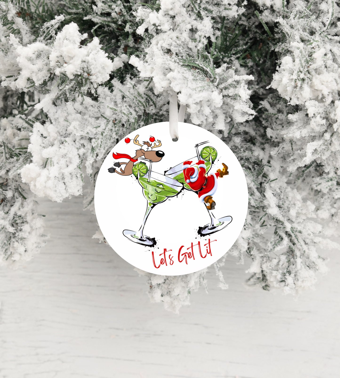 New Releases Christmas Ornament, Let's Get Lit Ceramic Christmas Ornament, Christmas Decorations