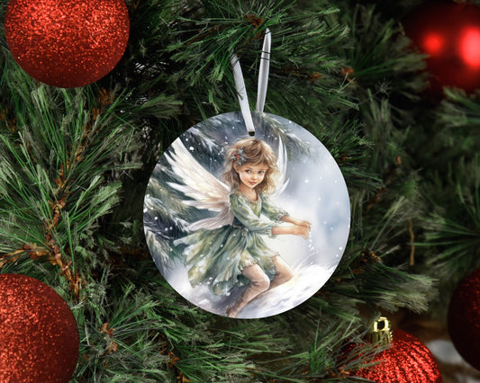 New Release Christmas Ornament, Christmas Fairy #6 Ceramic Christmas Ornament