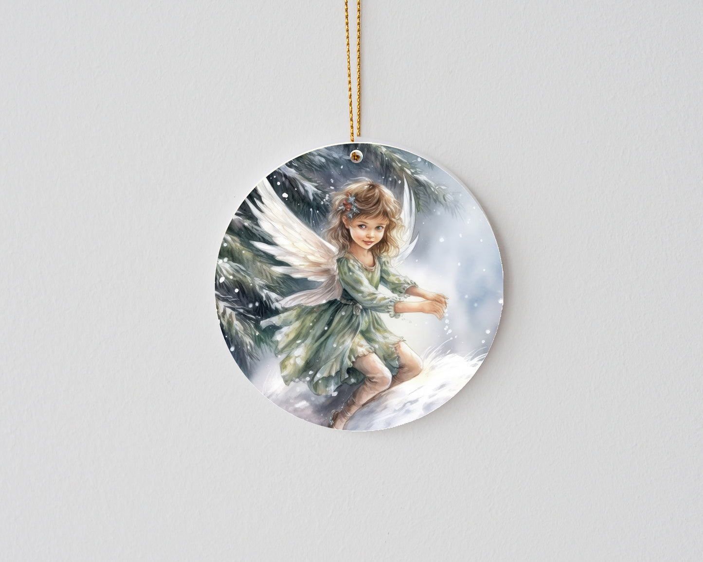 New Release Christmas Ornament, Christmas Fairy #6 Ceramic Christmas Ornament