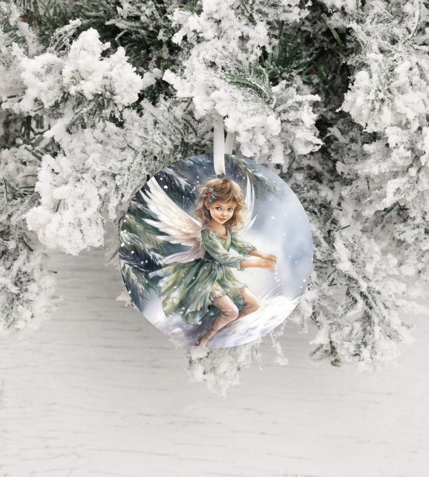 New Release Christmas Ornament, Christmas Fairy #6 Ceramic Christmas Ornament