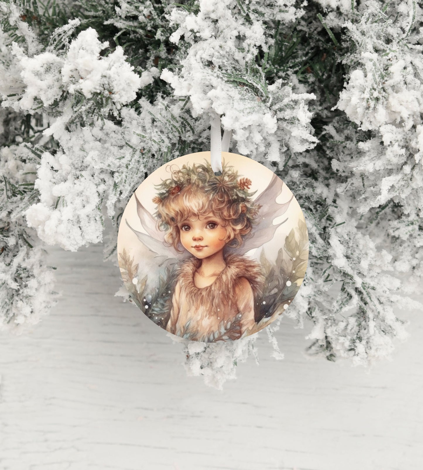 New Release Christmas Ornament, Christmas Fairy #3 Ceramic Christmas Ornament