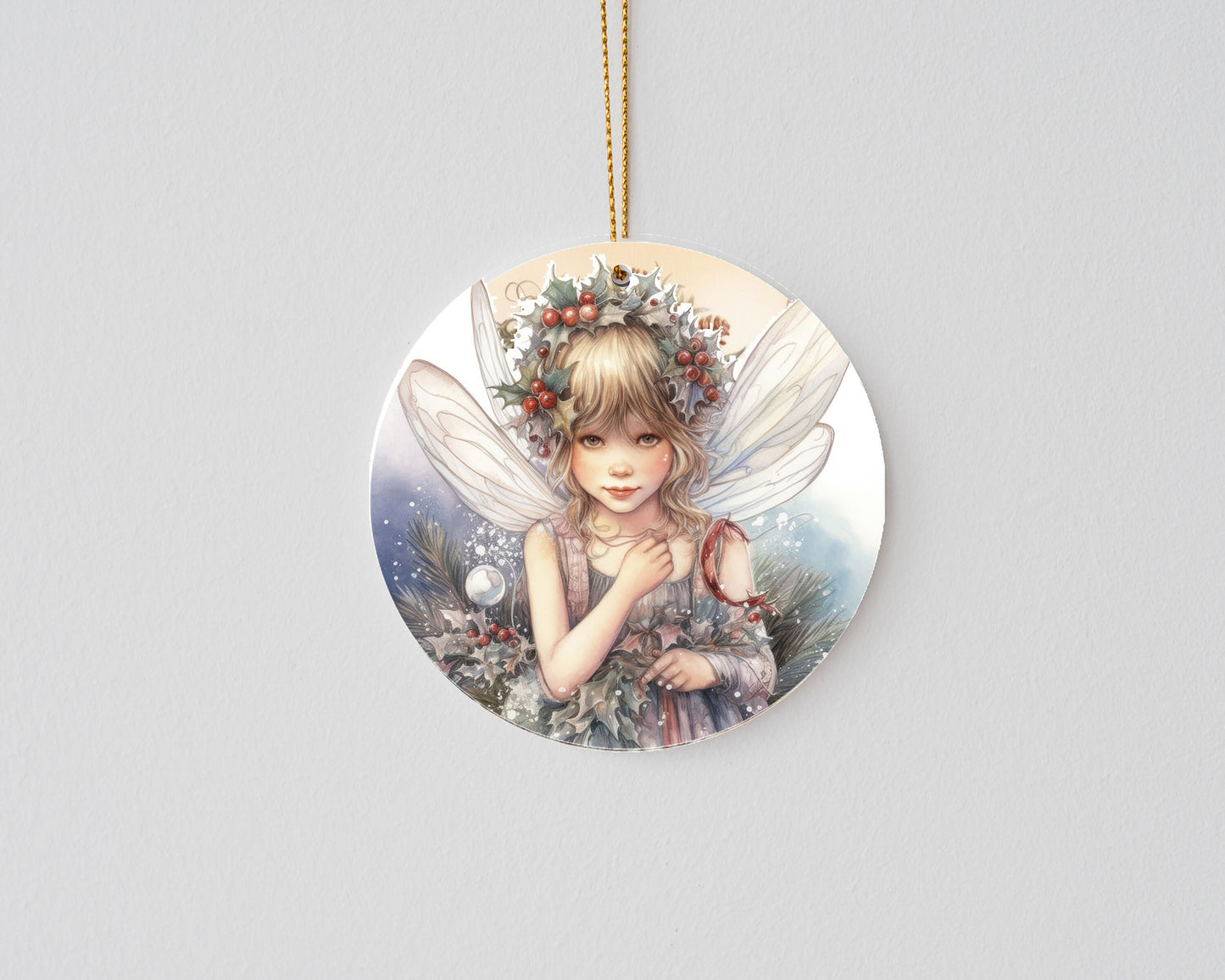 New Release Christmas Ornament, Christmas Fairy #2 Ceramic Christmas Ornament